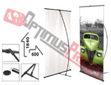 L- Banner Display Navas de 600 x 1840 mm