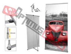 L- Banner Display Bonn de 800 x 1800 mm